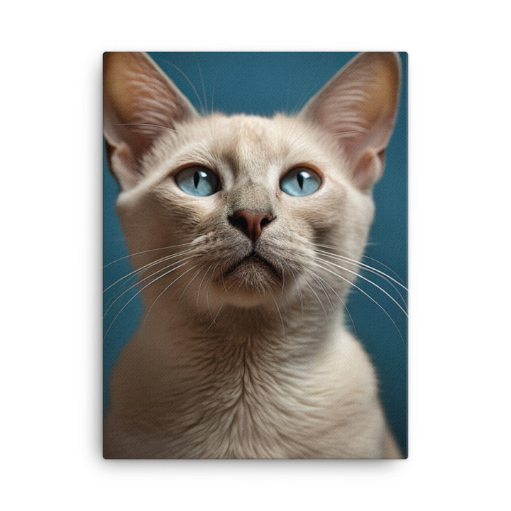 Charm of Tonkinese Kitten Canvas - PosterfyAI.com