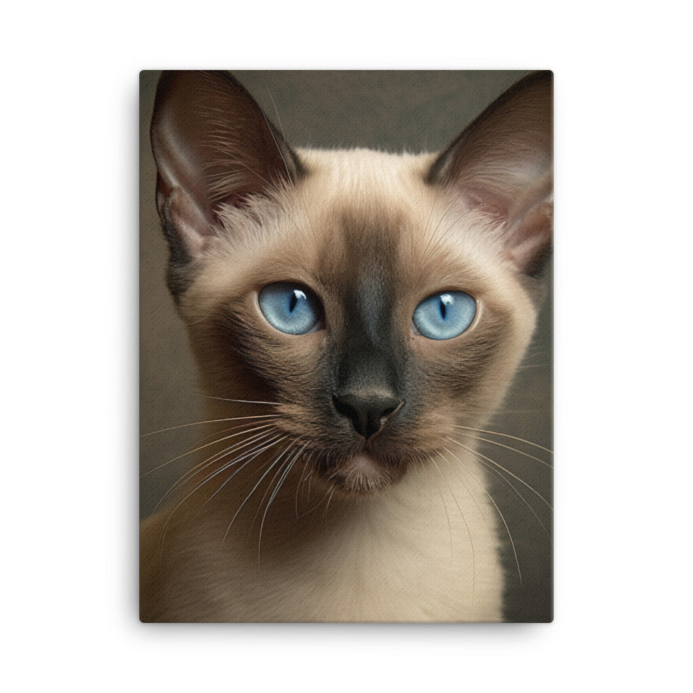 Charm of Tonkinese Kitten Canvas - PosterfyAI.com