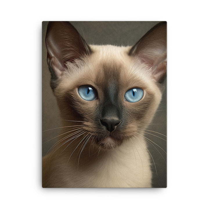Charm of Tonkinese Kitten Canvas - PosterfyAI.com