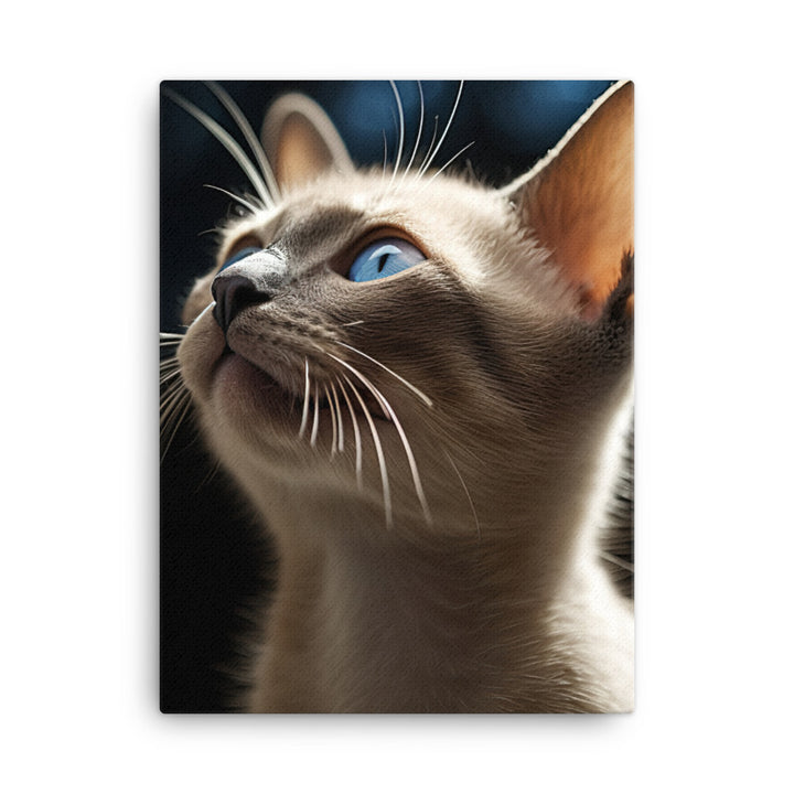 Charm of Tonkinese Kitten Canvas - PosterfyAI.com