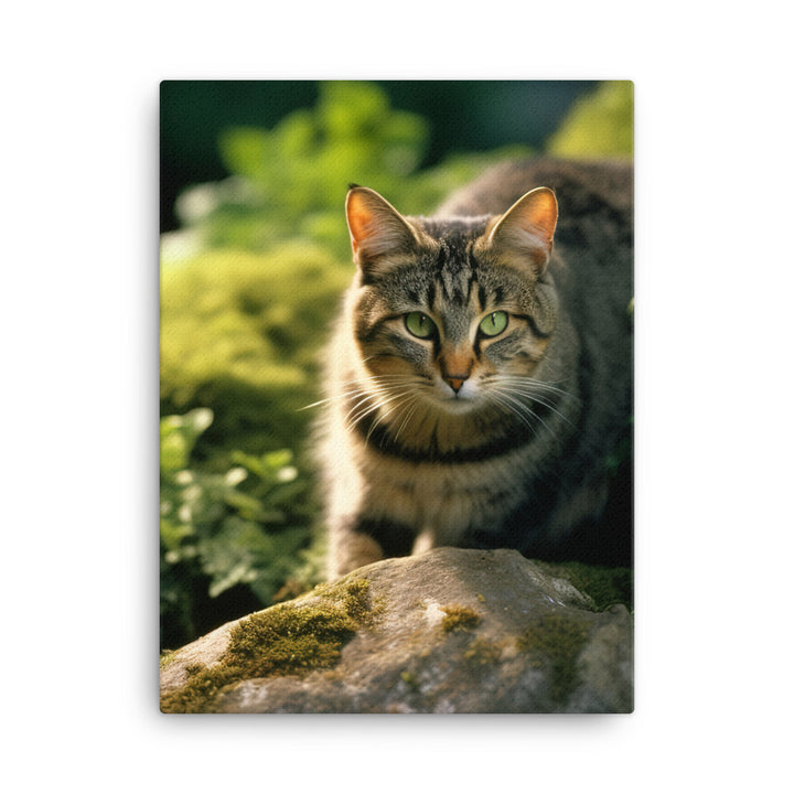 Natural Beauty of Manx Cat Canvas - PosterfyAI.com