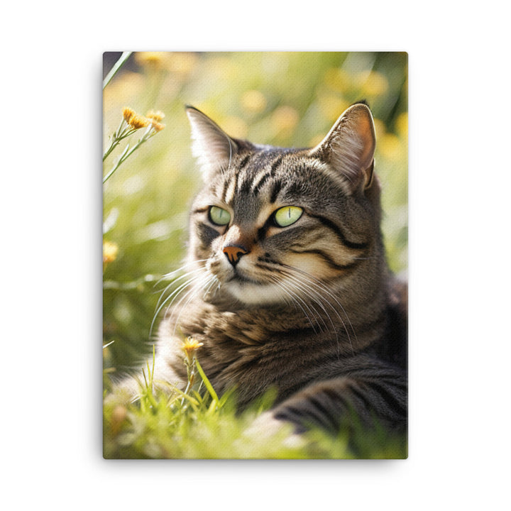 Natural Beauty of Manx Cat Canvas - PosterfyAI.com