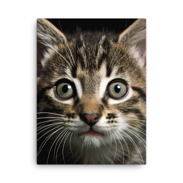 Manx Kitten Canvas - PosterfyAI.com