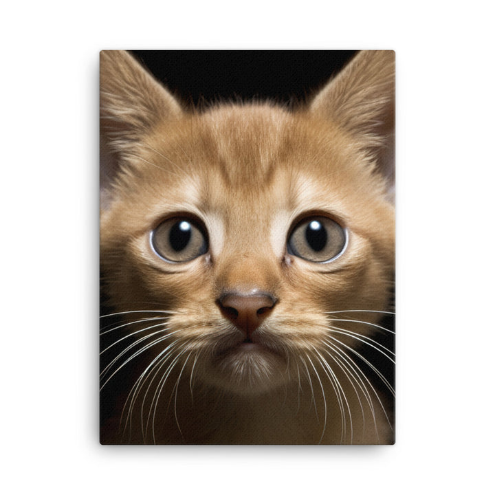Playful World of Burmese Kitten Canvas - PosterfyAI.com