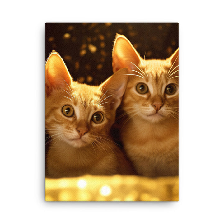 Bombay Kittens Canvas - PosterfyAI.com