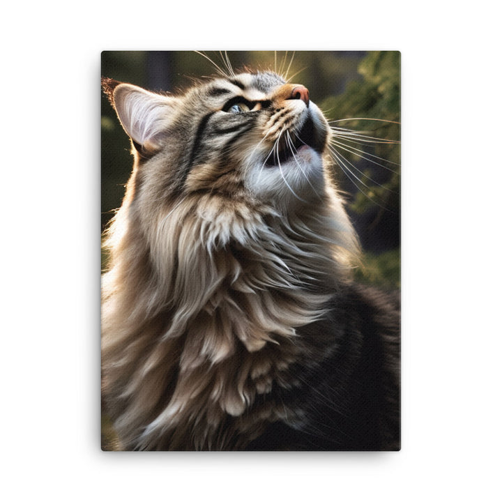 Norwegian Forest Cat Canvas - PosterfyAI.com