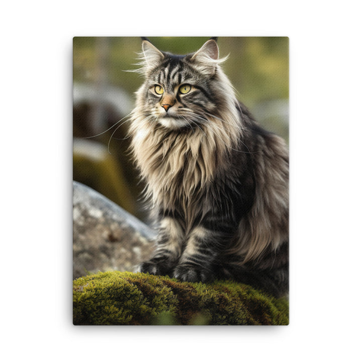 Norwegian Forest Cat Canvas - PosterfyAI.com