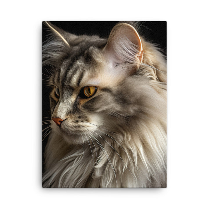 Norwegian Forest Cat Canvas - PosterfyAI.com