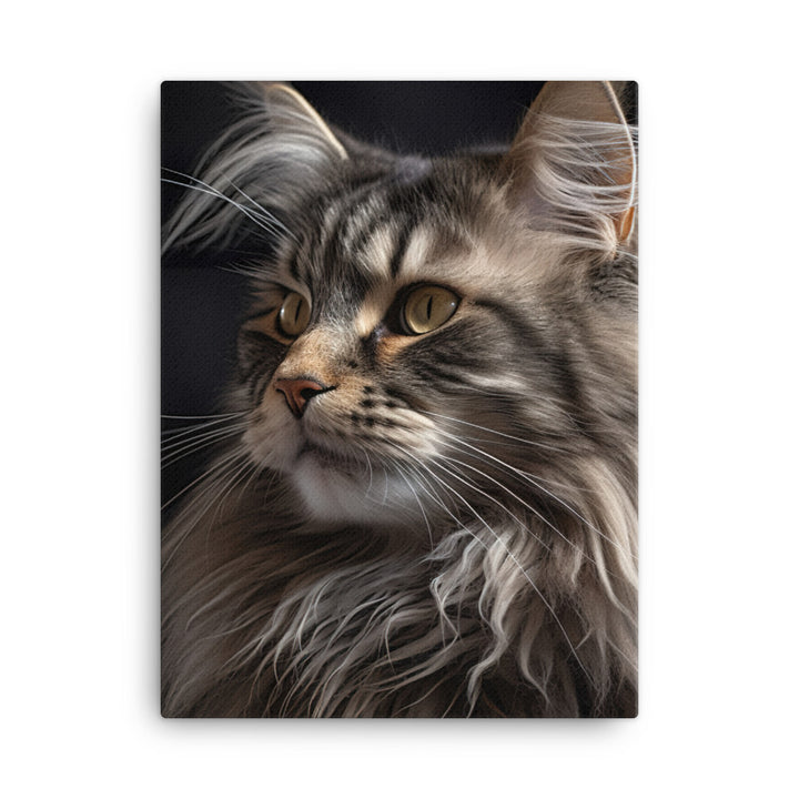 Norwegian Forest Cat Canvas - PosterfyAI.com