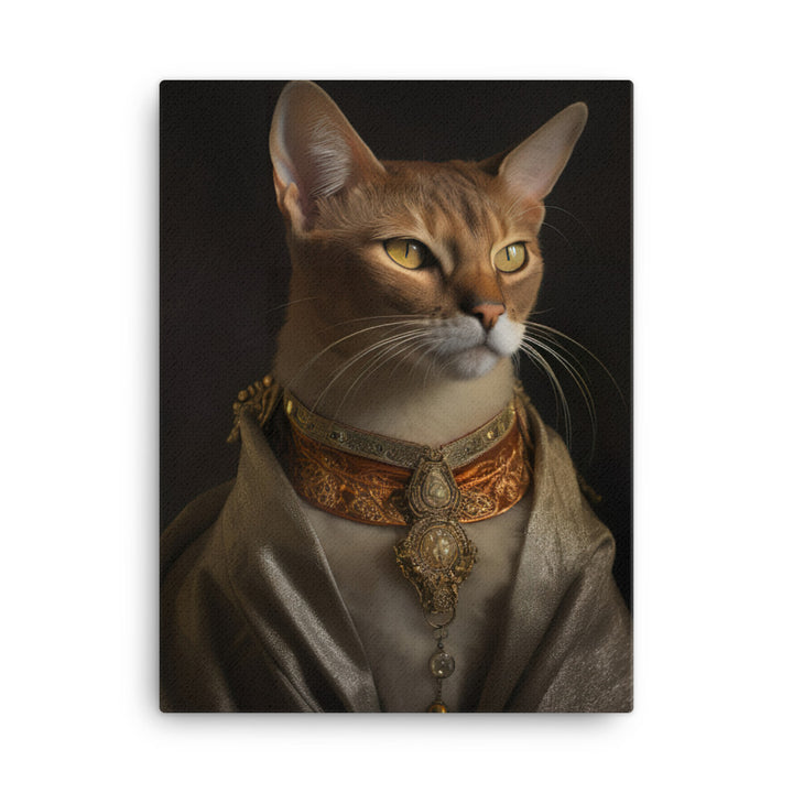 Abyssinian Cat Canvas - PosterfyAI.com