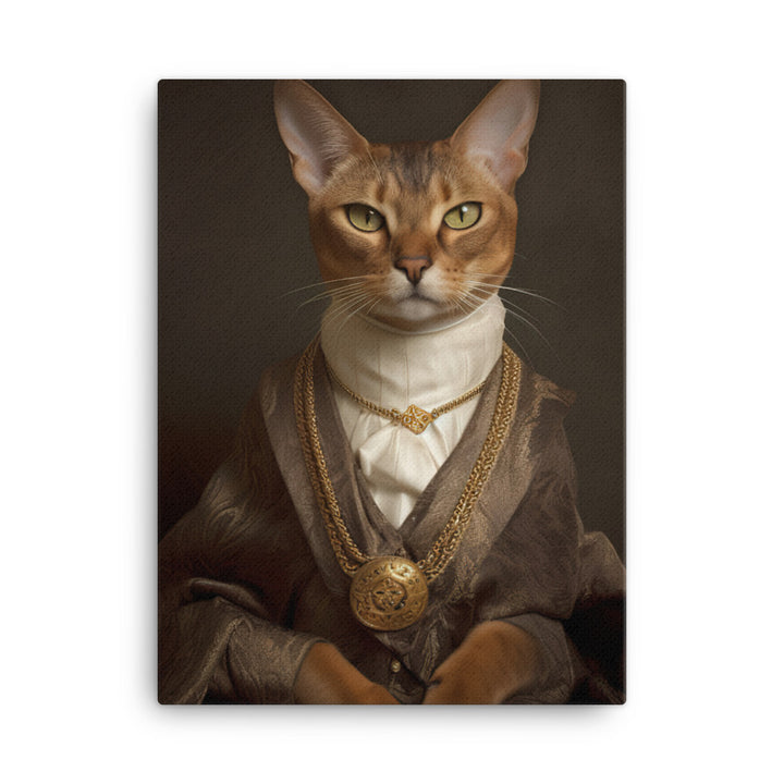 Abyssinian Cat Canvas - PosterfyAI.com