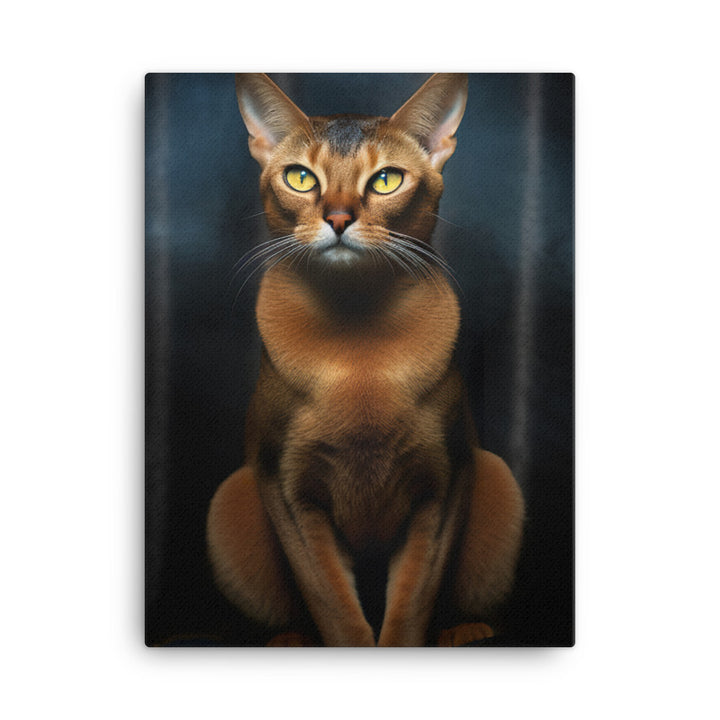 Abyssinian Cat Canvas - PosterfyAI.com