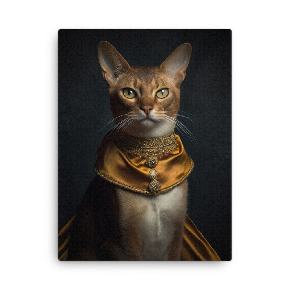 Abyssinian Cat Canvas - PosterfyAI.com