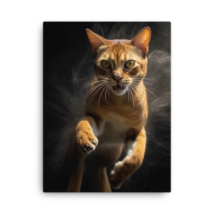 Abyssinian Cat Canvas - PosterfyAI.com