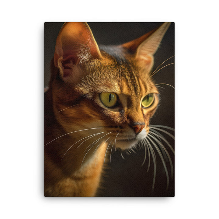 Abyssinian Cat Canvas - PosterfyAI.com
