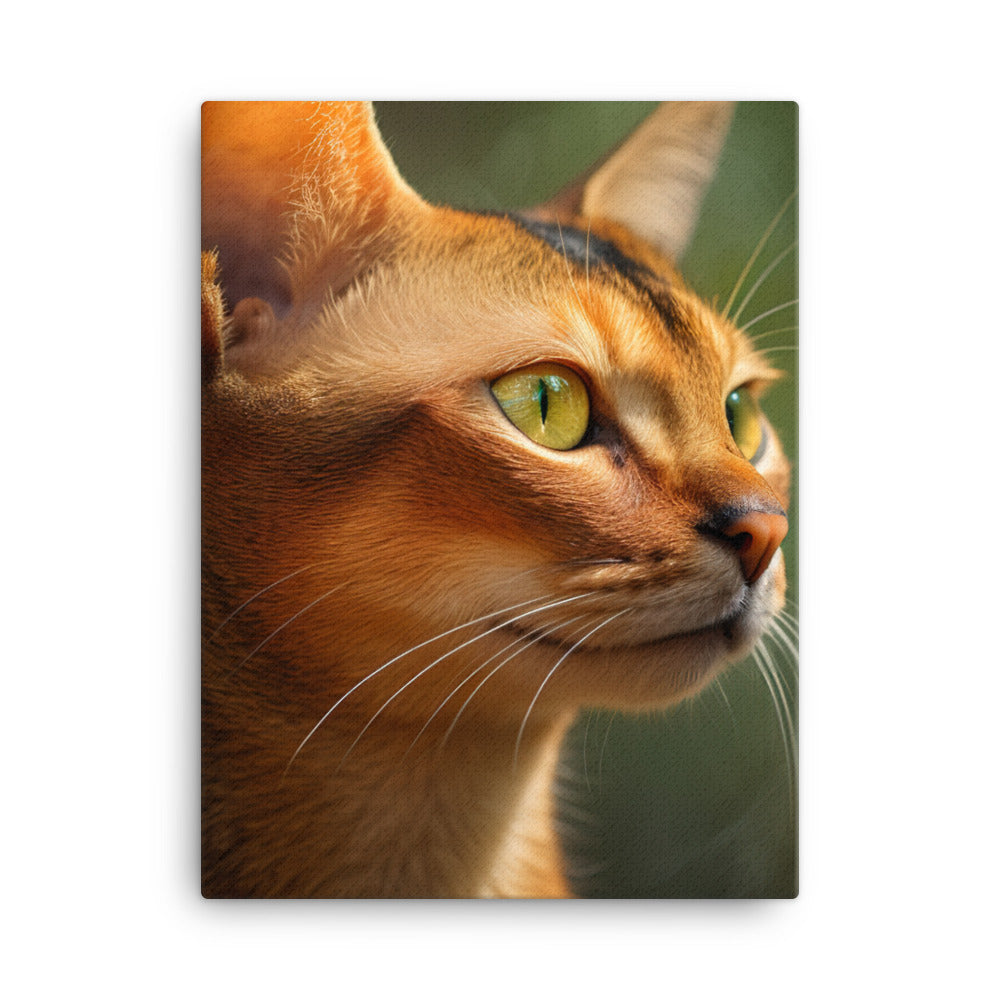 Abyssinian Cat Canvas - PosterfyAI.com