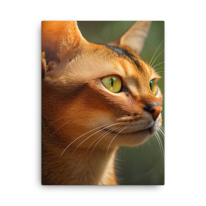 Abyssinian Cat Canvas - PosterfyAI.com