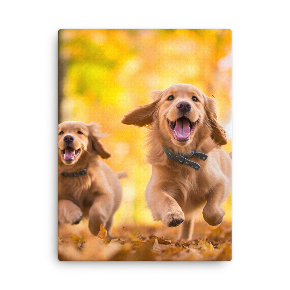 Golden Retriever Canvas - PosterfyAI.com