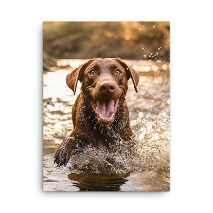 Labrador Retriever Canvas - PosterfyAI.com
