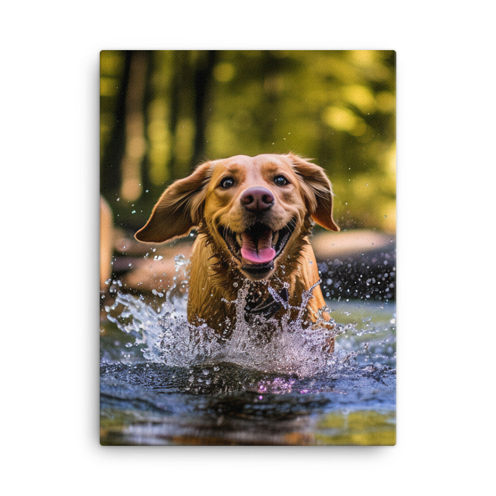 Labrador Retriever Canvas - PosterfyAI.com