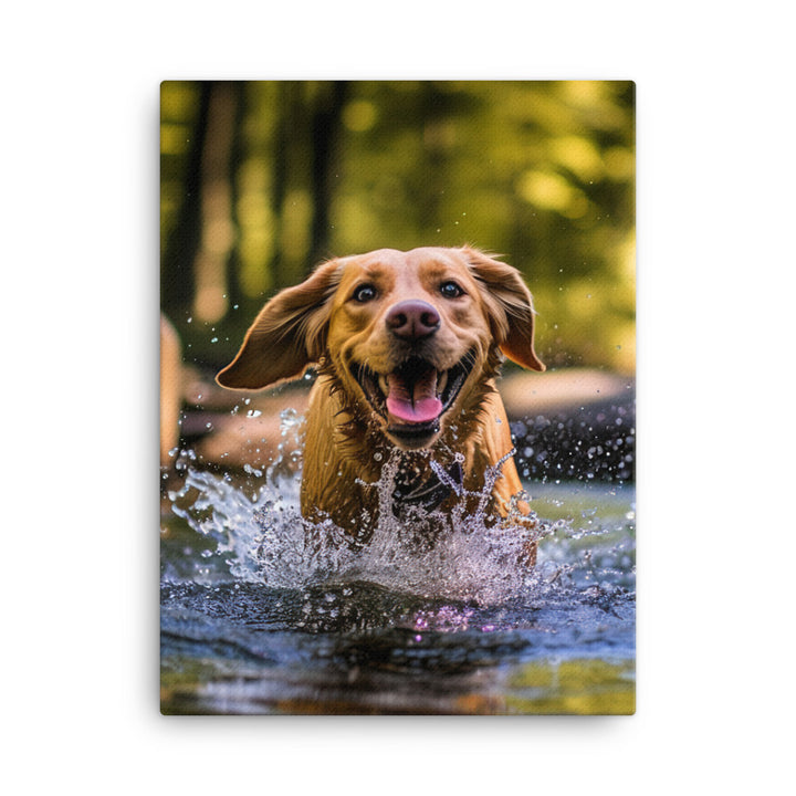 Labrador Retriever Canvas - PosterfyAI.com
