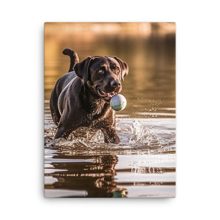 Labrador Retriever Canvas - PosterfyAI.com