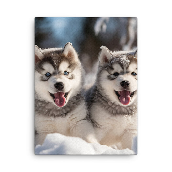 Alaskan Malamute Canvas - PosterfyAI.com