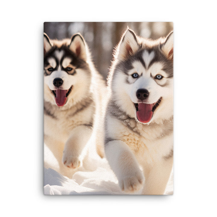 Alaskan Malamute Canvas - PosterfyAI.com