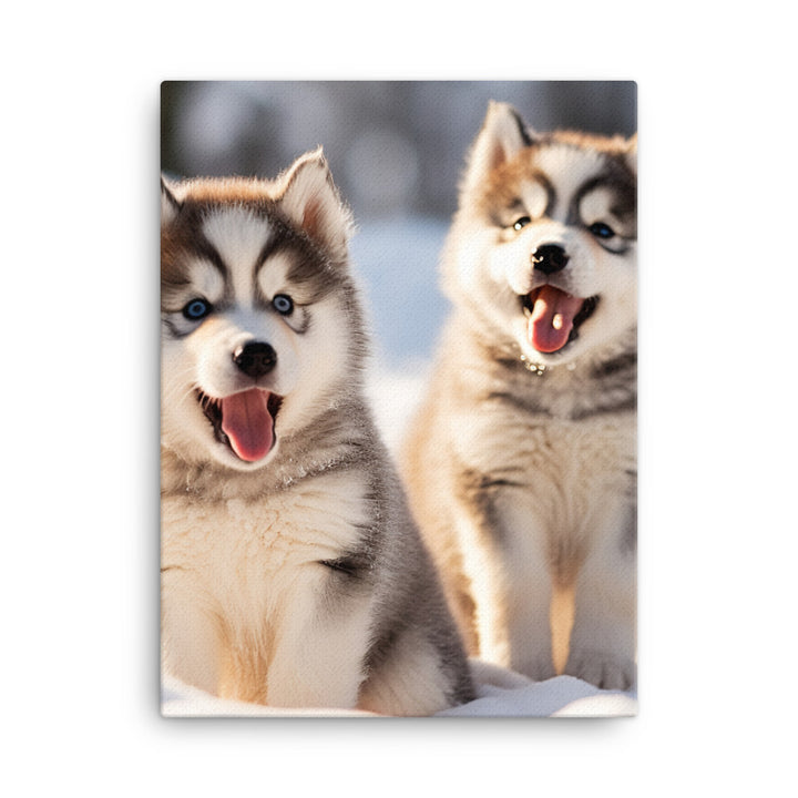Alaskan Malamute Canvas - PosterfyAI.com