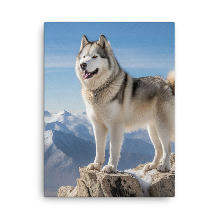 Alaskan Malamute Canvas - PosterfyAI.com