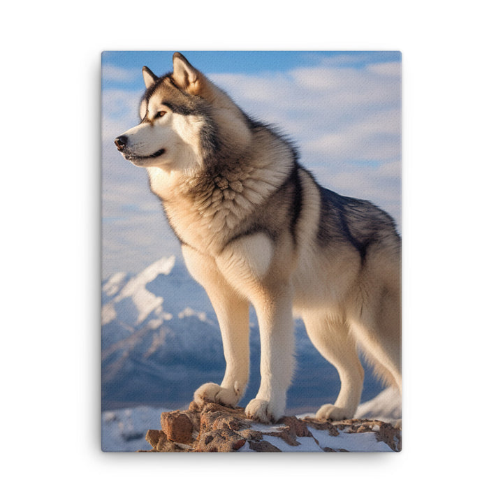 Alaskan Malamute Canvas - PosterfyAI.com