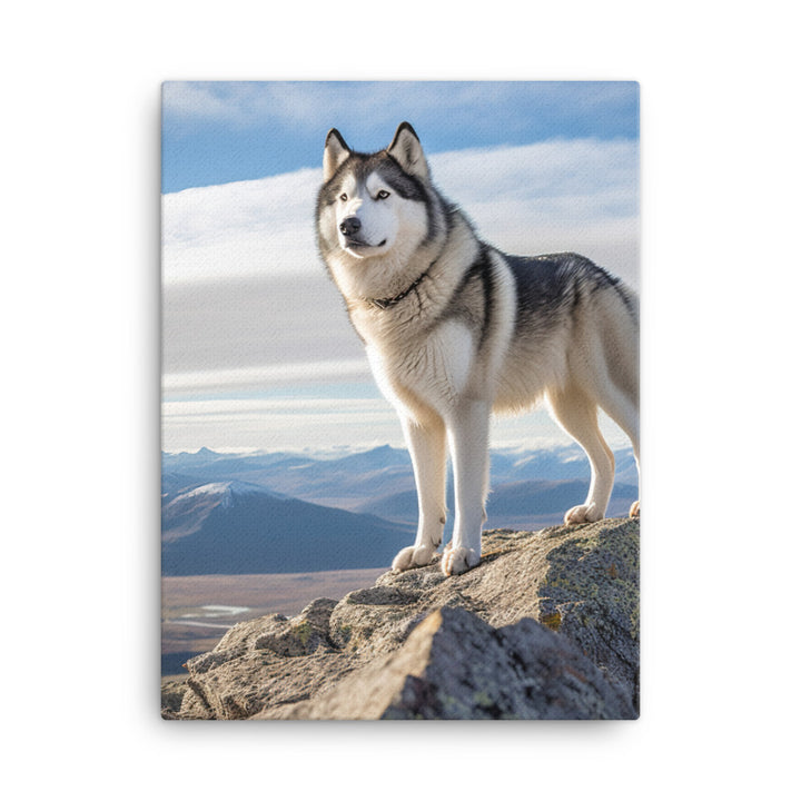 Alaskan Malamute Canvas - PosterfyAI.com