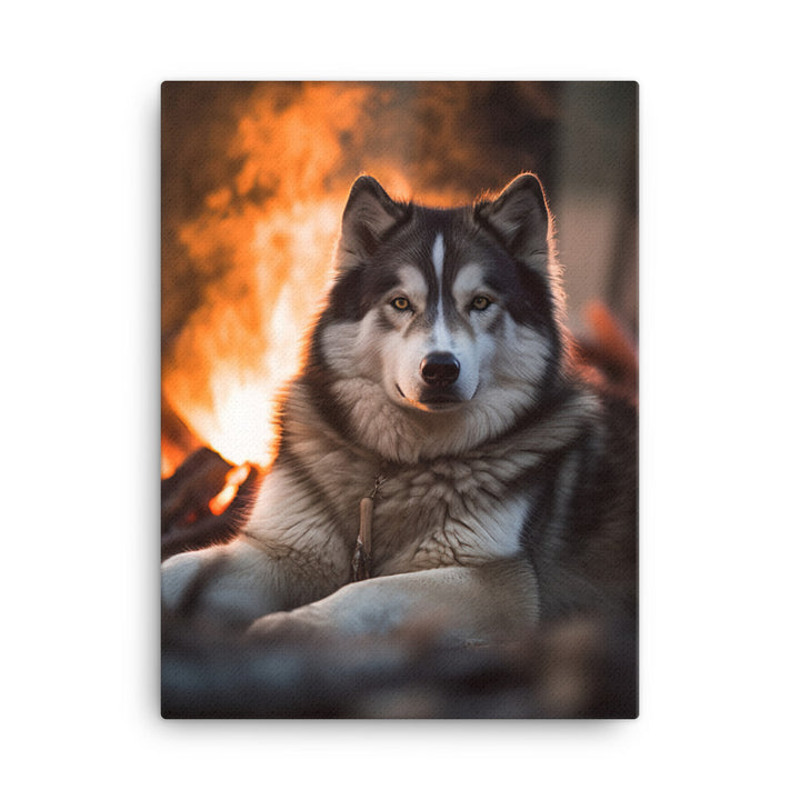 Alaskan Malamute Canvas - PosterfyAI.com