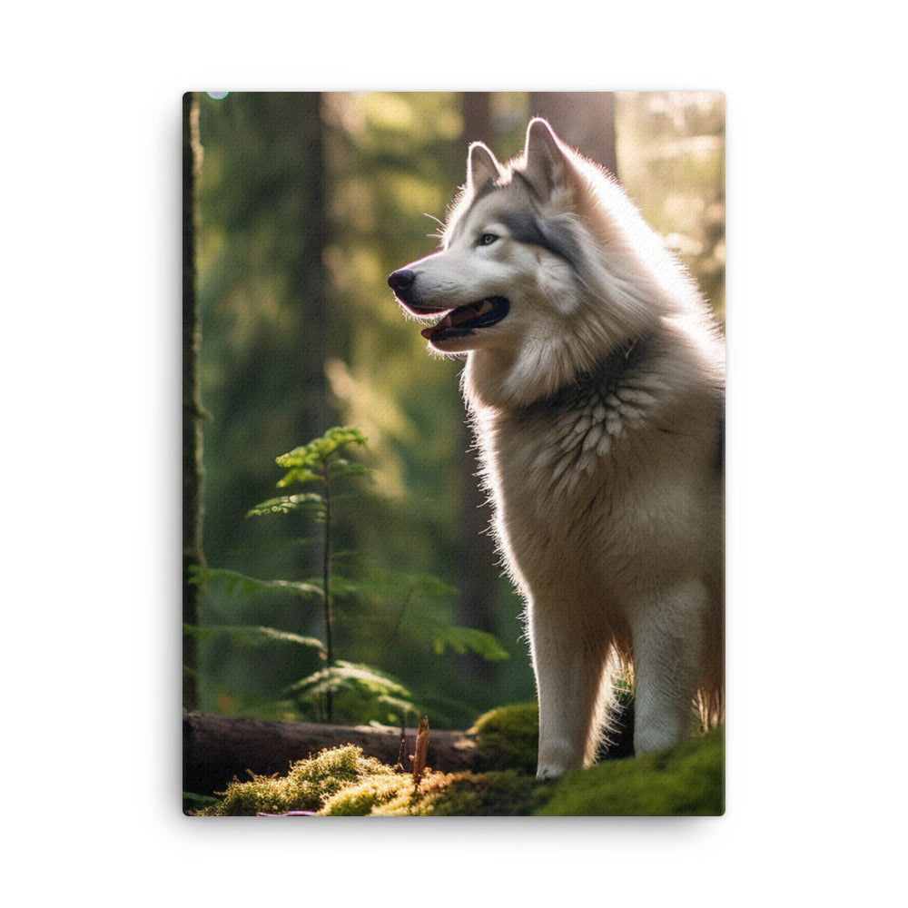 Alaskan Malamute Canvas - PosterfyAI.com