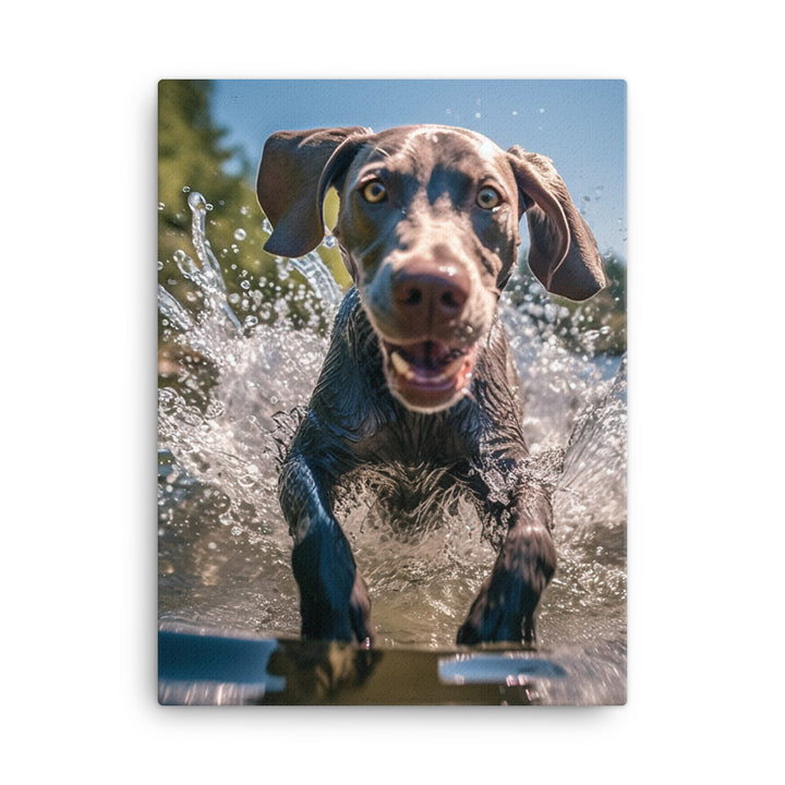 Weimaraner Canvas - PosterfyAI.com