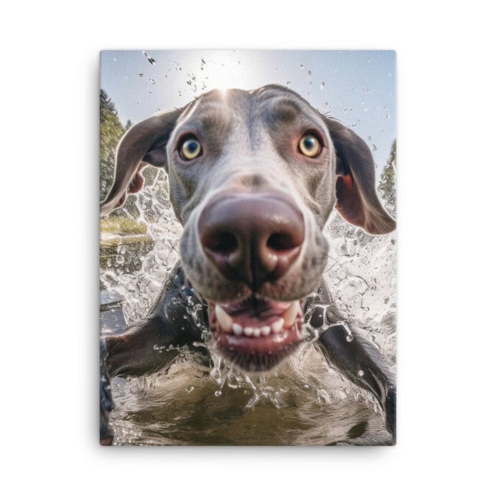 Weimaraner Canvas - PosterfyAI.com