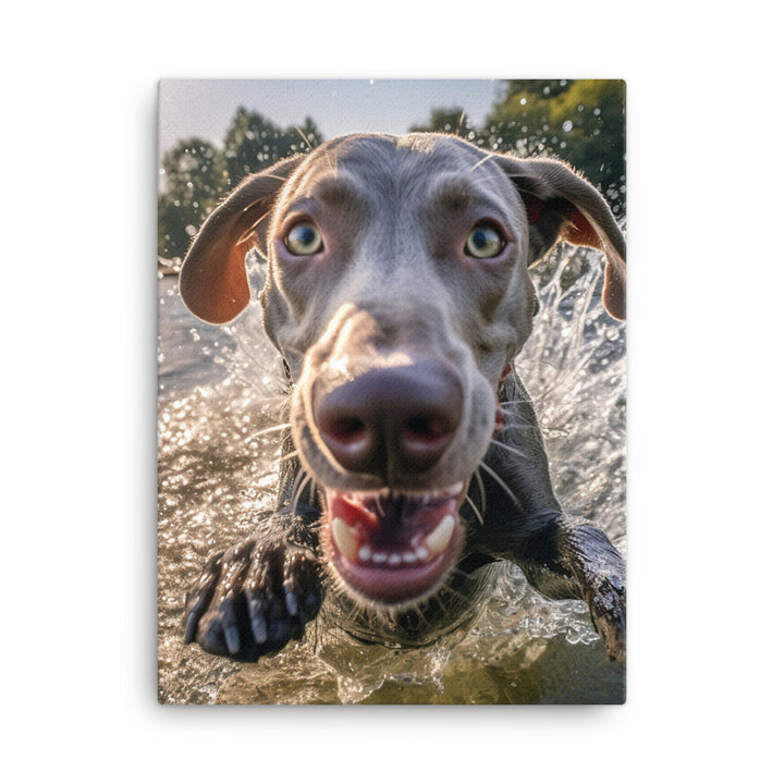 Weimaraner Canvas - PosterfyAI.com