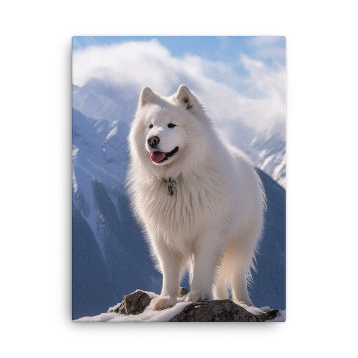Samoyed Canvas - PosterfyAI.com