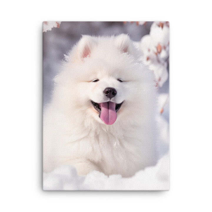 Samoyed Canvas - PosterfyAI.com