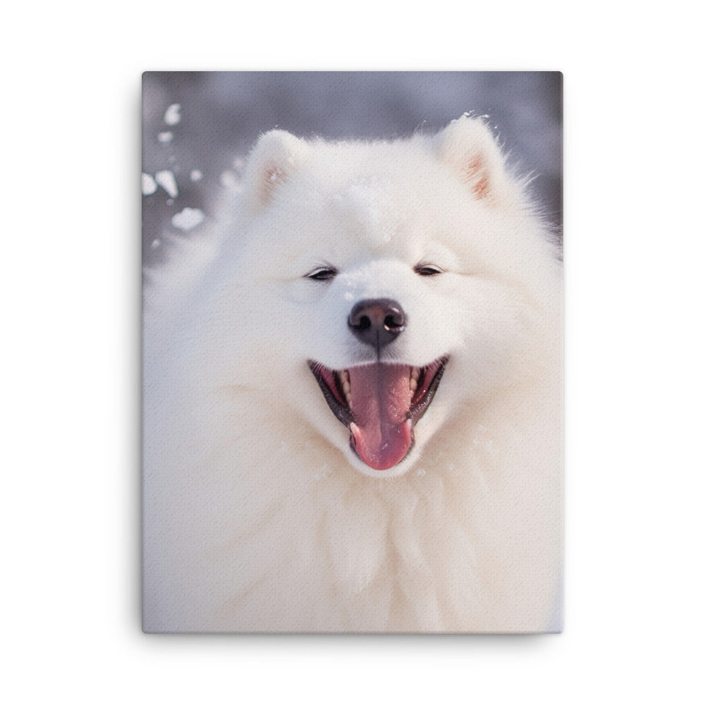 Samoyed Canvas - PosterfyAI.com