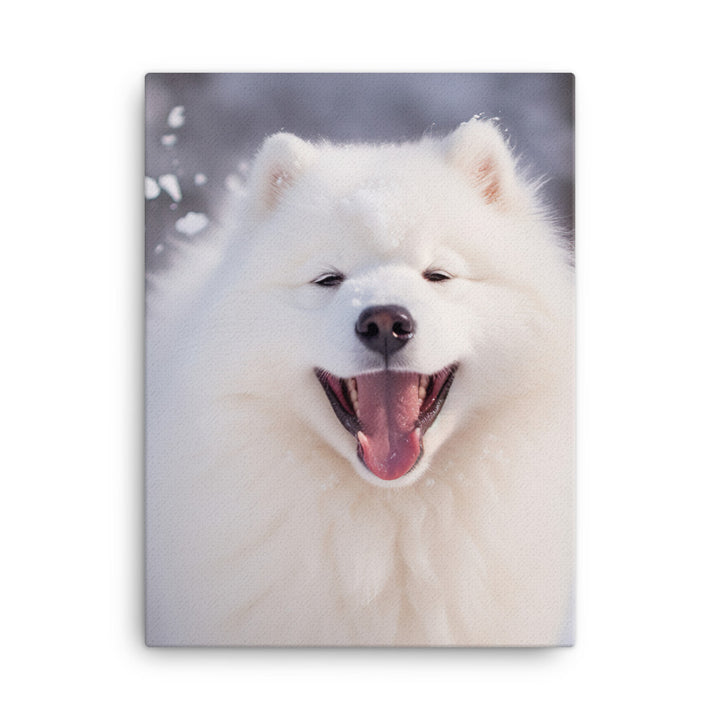 Samoyed Canvas - PosterfyAI.com