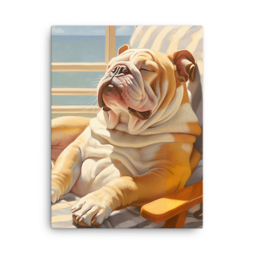 Bulldog Canvas - PosterfyAI.com