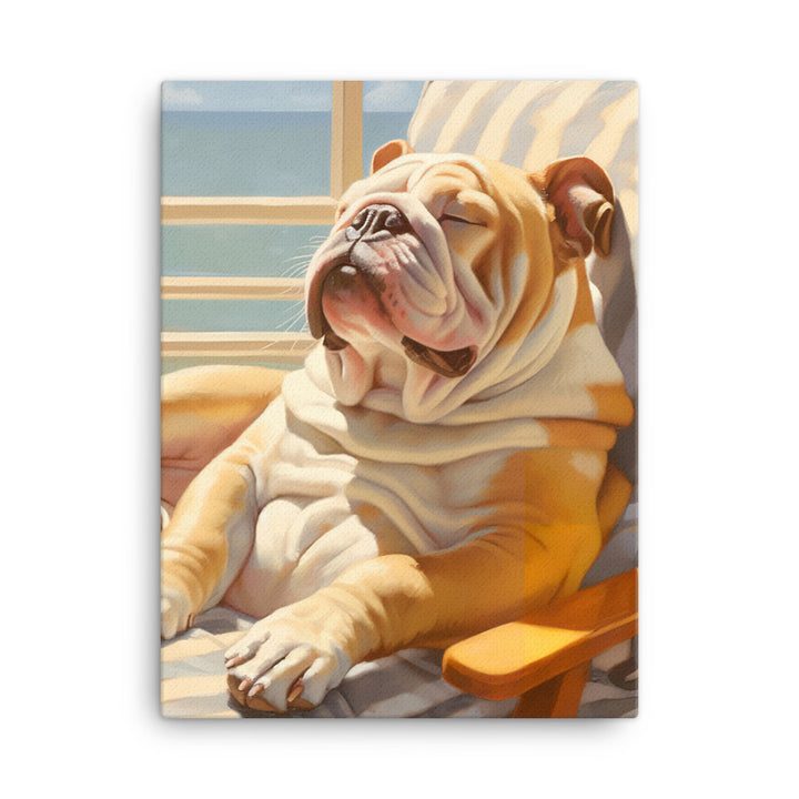 Bulldog Canvas - PosterfyAI.com