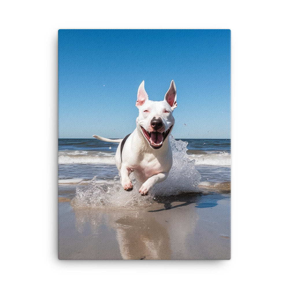 Bull Terrier Canvas - PosterfyAI.com
