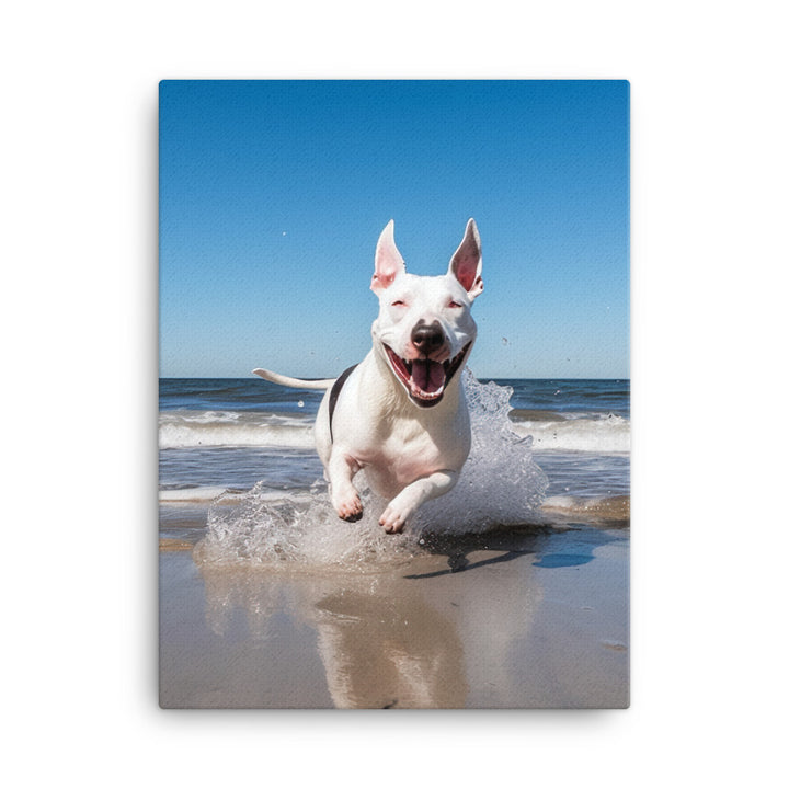 Bull Terrier Canvas - PosterfyAI.com