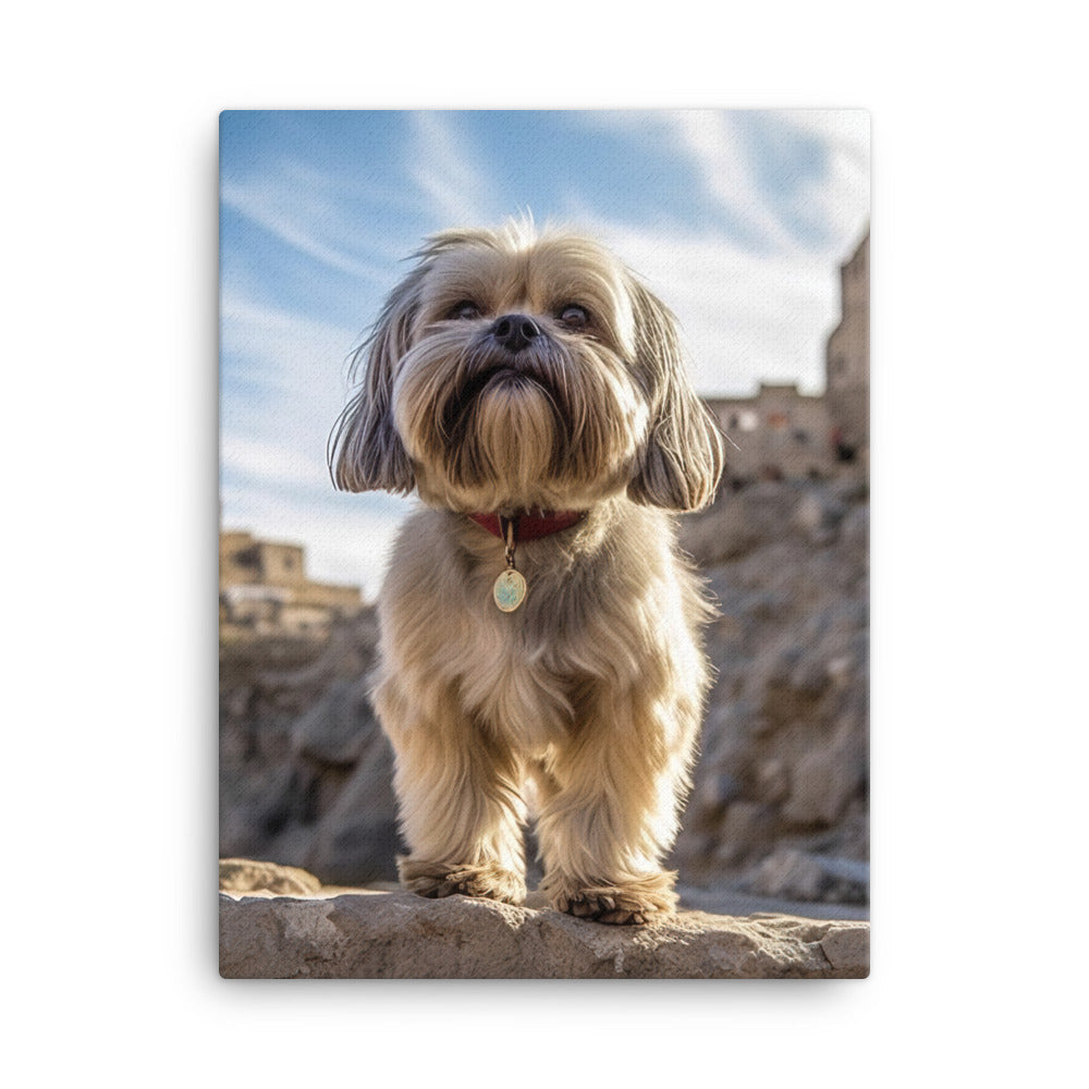 Lhasa Apso Canvas - PosterfyAI.com