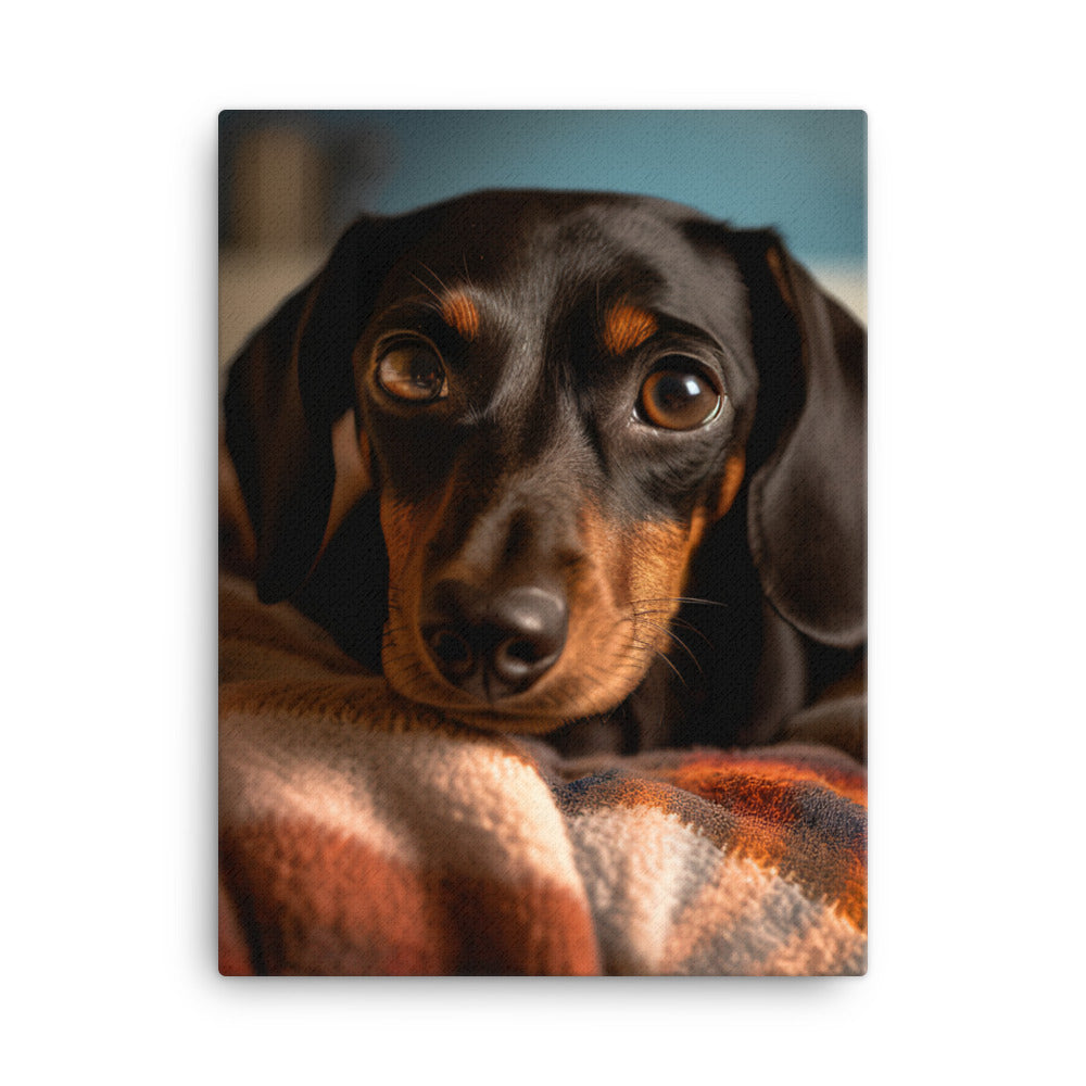 Dachshund Canvas - PosterfyAI.com