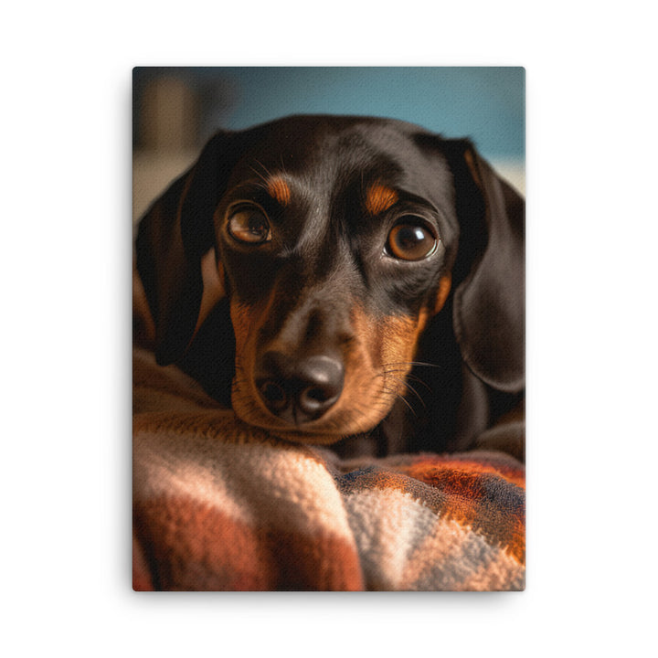 Dachshund Canvas - PosterfyAI.com
