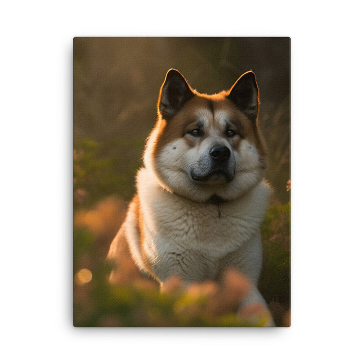 Akita Canvas - PosterfyAI.com