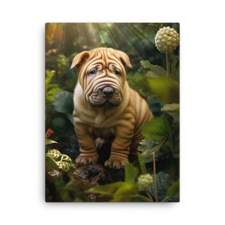 Shar Pei Canvas - PosterfyAI.com